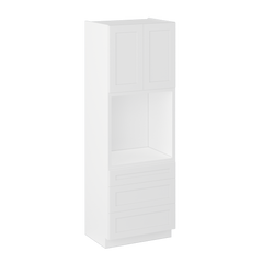 Oven Kitchen Cabinet OC3396 Alpina White LessCare 33 in. width 96 in. height 24 in. depth - Kitchen Cabinets