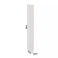Modernform Cabinet White Shaker 3//4" W X 96" H X 24" D Tall End Panel