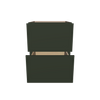 Modernform Cabinet Slim Sage Green 24" W X 34 1/2" H X 24" D  2 Drawer Base Cabinet