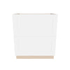 Modernform Cabinet White Shaker 30" W X 34 1/2" H X 24" D  2 Drawer Base Cabinet