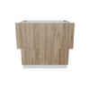 Modernform Cabinet Walnut 33" W X 34 1/2" H X 24" D  2 Drawer Base Cabinet