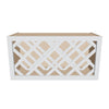 J&K White Shaker S8 Wine Rack - 30" W x 15" H x 12" D