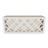 J&K White Shaker S8 Wine Rack - 36" W x 15" H x 12" D