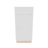 Modernform Cabinet Gloss White 15" W X 34 1/2" H X 24" D  3 Drawer Base Cabinet