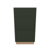 Modernform Cabinet Slim Sage Green 18" W X 34 1/2" H X 24" D  3 Drawer Base Cabinet