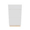 Modernform Cabinet Gloss White 18" W X 34 1/2" H X 24" D  3 Drawer Base Cabinet
