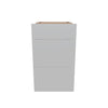 Modernform Cabinet Matte White 18" W X 34 1/2" H X 24" D  3 Drawer Base Cabinet