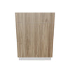 Modernform Cabinet Walnut 24" W X 34 1/2" H X 24" D  3 Drawer Base Cabinet
