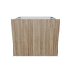 Modernform Cabinet Walnut 36" W X 34 1/2" H X 24" D  3 Drawer Base Cabinet