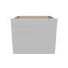 Modernform Cabinet Matte White 36" W X 34 1/2" H X 24" D  3 Drawer Base Cabinet