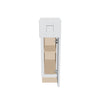 J&K White Shaker S8 Single Door Standard Base Cabinet - 9" W