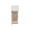 Modernform Cabinet White Shaker 12" W X 34 1/2" H X 24" D Single Door Base Cabinet