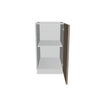 Modernform Cabinet Walnut 18" W X 34 1/2" H X 24" D Full Height Single Door Base Cabinet