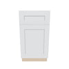 J&K White Shaker S8 Single Door Standard Base Cabinet - 18" W