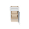 J&K White Shaker S8 Single Door Standard Base Cabinet - 18" W