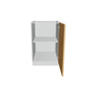 Modernform Cabinet Natural Oak 21" W X 34 1/2" H X 24" D Full Height Single Door Base Cabinet
