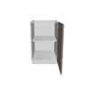 Modernform Cabinet Walnut 21" W X 34 1/2" H X 24" D Full Height Single Door Base Cabinet
