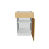 Modernform Cabinet Natural Oak 21" W X 34 1/2" H X 24" D Single Door Base Cabinet