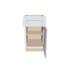 J&K White Shaker S8 Single Door Standard Base Cabinet - 21" W