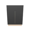 Modernform Cabinet Onyx Black Shaker 24" W X 34 1/2" H X 24" D Double Door Base Cabinet