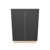 Modernform Cabinet Onyx Black Shaker 24" W X 34 1/2" H X 24" D Full Height Double Door Base Cabinet