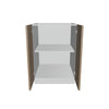 Modernform Cabinet Walnut 24" W X 34 1/2" H X 24" D Full Height Double Door Base Cabinet