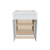 J&K White Shaker S8 Double Door Standard Base Cab - 24" W