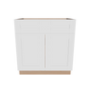 Modernform Cabinet White Shaker 33" W X 34 1/2" H X 24" D Double Door Base Cabinet