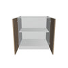 Modernform Cabinet Walnut 33" W X 34 1/2" H X 24" D Full Height Double Door Base Cabinet