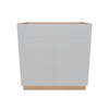 Modernform Cabinet Matte White 33" W X 34 1/2" H X 24" D Double Door Base Cabinet