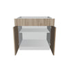 Modernform Cabinet Walnut 33" W X 34 1/2" H X 24" D Double Door Base Cabinet