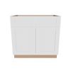 Modernform Cabinet White Shaker 36" W X 34 1/2" H X 24" D Double Door Base Cabinet