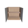 Modernform Cabinet Matte White 36" W X 34 1/2" H X 24" D Full Height Double Door Base Cabinet