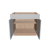 Modernform Cabinet Matte White 36" W X 34 1/2" H X 24" D Double Door Base Cabinet