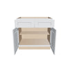 J&K White Shaker S8 Double Door Standard Base Cabinet - 36" W