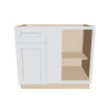 J&K White Shaker S8 Base Blind Corner - 39"W