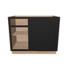 Modernform Cabinet Onyx Black Shaker 42" W X 34 1/2" H X 24" D Blind Base Cabinet