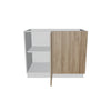 Modernform Cabinet Walnut 42" W X 34 1/2" H X 24" D Blind Base Cabinet