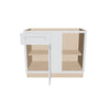 J&K White Shaker S8 Base Blind Corner - 42" W