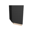 Modernform Cabinet Onyx Black Shaker 24" W X 34 1/2" H X 24" D Base End Corner Cabinet