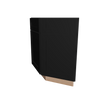 Modernform Cabinet Onyx Black Shaker 24" W X 34 1/2" H X 24" D Base End Corner Cabinet