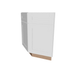 Modernform Cabinet White Shaker 24" W X 34 1/2" H X 24" D Base End Corner Cabinet