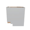 Modernform Cabinet Matte White 33" W X 34 1/2" H X 24" D Base Diagonal Corner w/Lazy Susan Cabinet