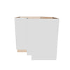 Modernform Cabinet Gloss White 36" W X 34 1/2" H X 24" D Base Diagonal Corner w/Lazy Susan Cabinet