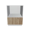 Modernform Cabinet Walnut 24" W X 34 1/2" H X 24" D Base Microwave Cabinet