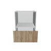 Modernform Cabinet Walnut 24" W X 34 1/2" H X 24" D Base Microwave Cabinet