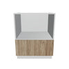 Modernform Cabinet Walnut 27" W X 34 1/2" H X 24" D Base Microwave Cabinet