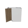 Modernform Cabinet Walnut 36" W X 34 1/2" H X 24" D Diagonal Sink Base Cabinet