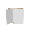 Modernform Cabinet Gloss White 36" W X 34 1/2" H X 24" D Diagonal Sink Base Cabinet