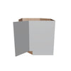 Modernform Cabinet Matte White 36" W X 34 1/2" H X 24" D Diagonal Sink Base Cabinet